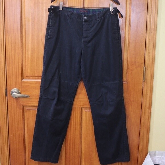 Vintage Ralph Ralph Lauren  Black Baggy Wide Leg Chino Jean's 10 90s y2k - Picture 14 of 16